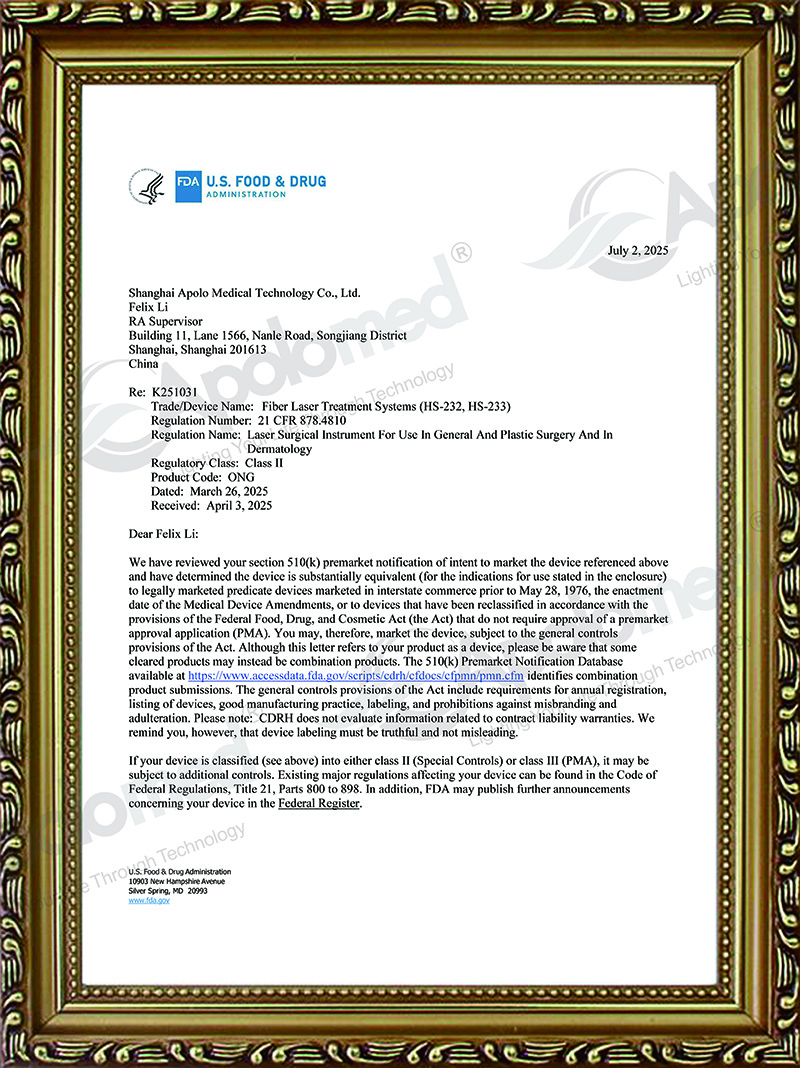 Fiber Laser Treatment Systems (HS-232, HS-233)