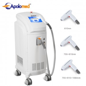 Personlized Products Face Lifting Body Slimming - Triple-wave (755/810/1064nm) diode laser hair removal Skin Tightening – Apolo